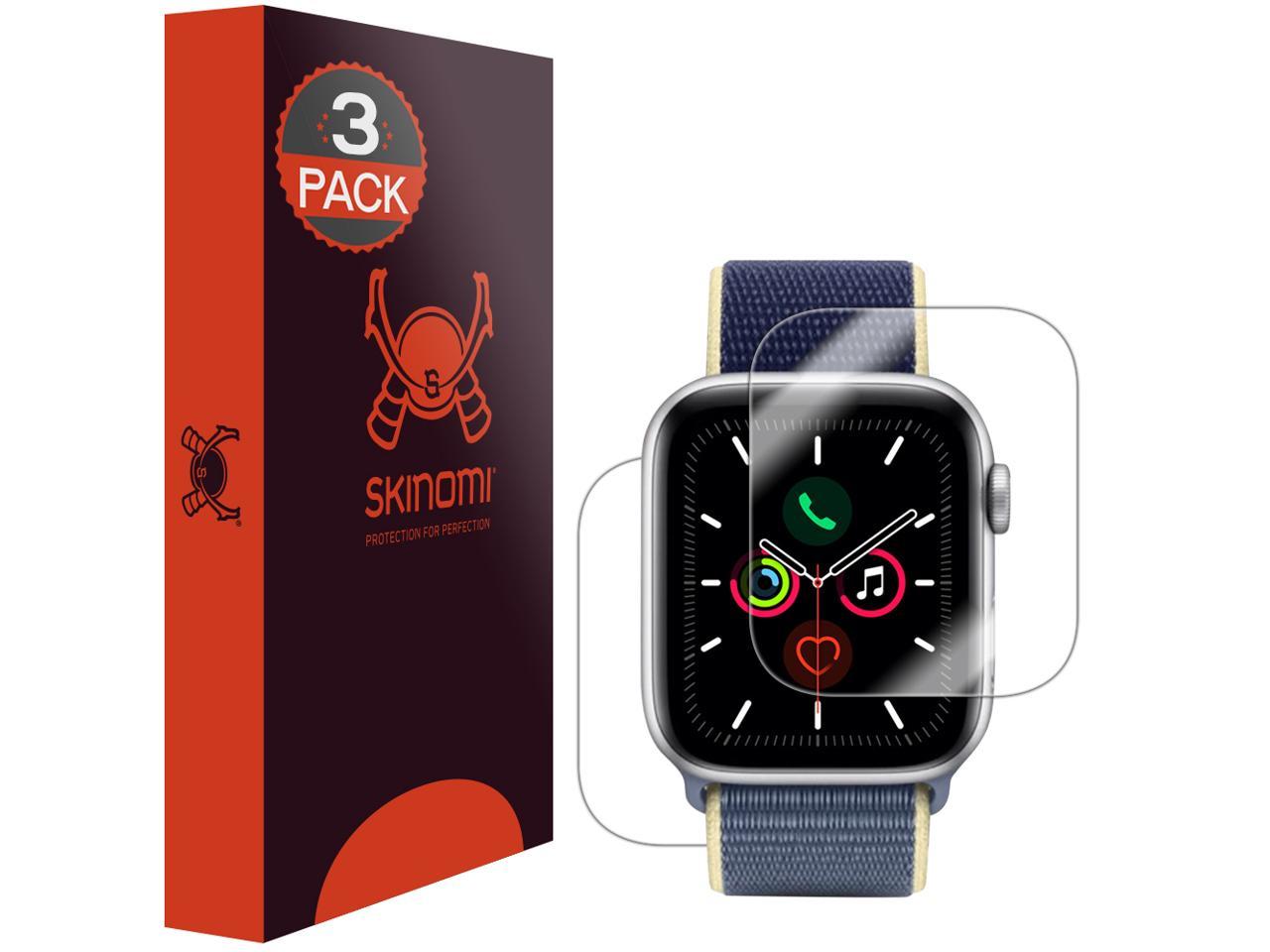 Skinomi Full Body Skin Protector Compatible With Apple Watch Series 6 44mm 3 Pack Screen Protector Back Cover Techskin Full Coverage Clear Hd Film Newegg Com