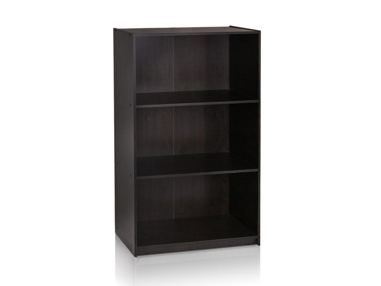 Furinno Espresso 99736ex Basic 3 Tier Bookcase Storage Shelves Newegg Com