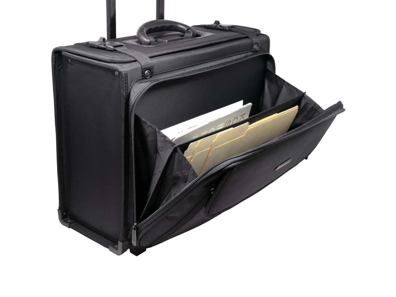 Alpine Swiss Rolling Briefcase Wheel Catalog Hard Case Laptop Bag