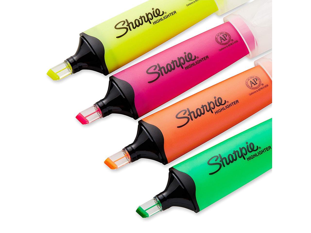 Sharpie 1971843 Clear View Highlighters, Chisel Tip, Assorted