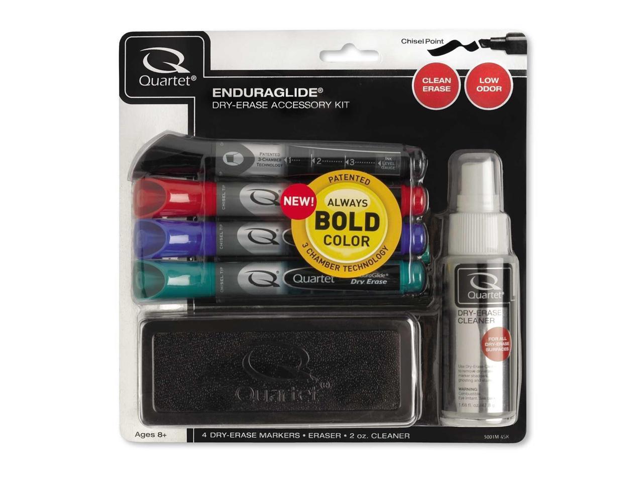 Assorted Colors 4 ea Bic Great Eraser Chisel Tip Dry Erase Marker 