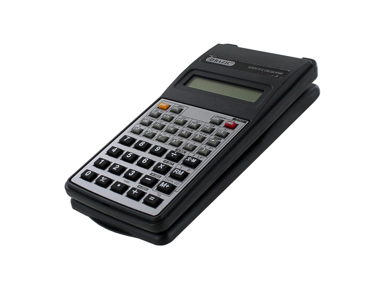 Bazic 10Digit Scientific Calculator with Flip Cover, Black (3003