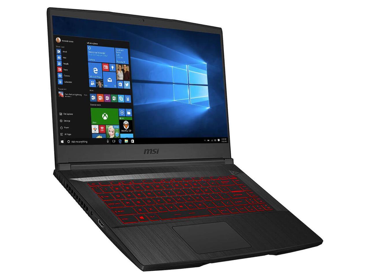 MSI GF65 Thin 15.6" Gaming Laptop i7-10750H 8GB RAM 512GB ...