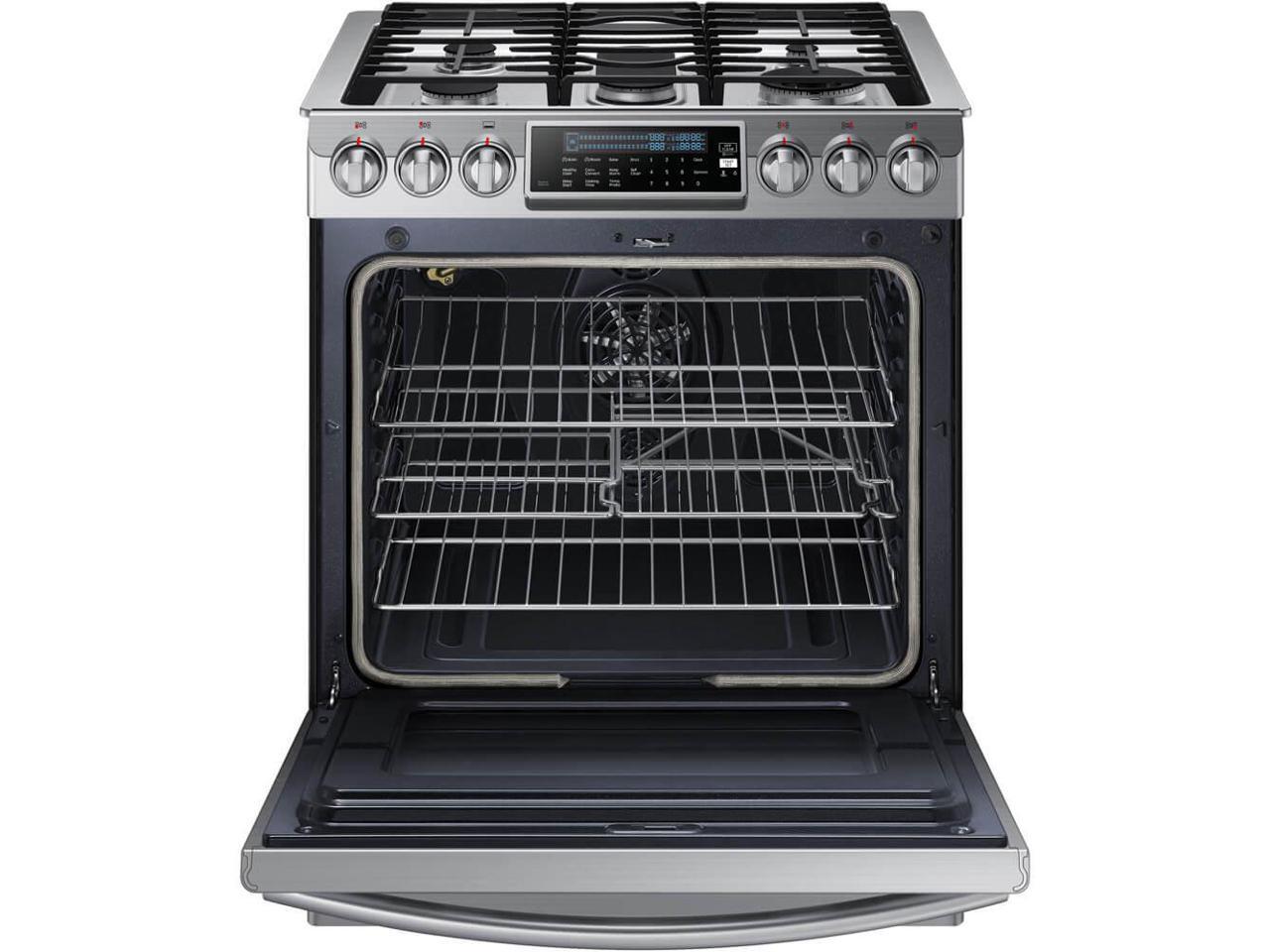 Samsung NX58H9500WS NX58H9500WS SlideIn Gas Range with True Convection