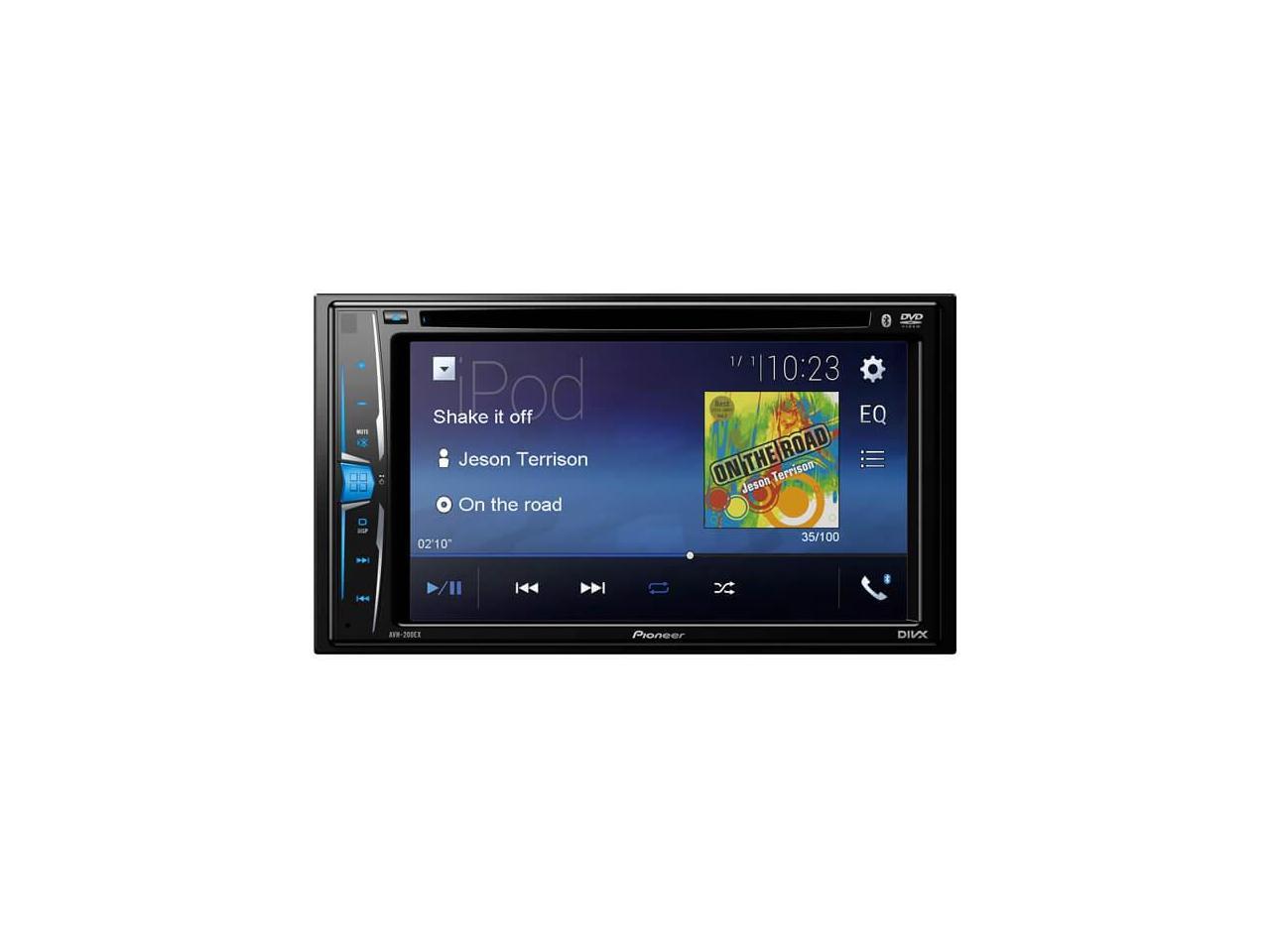 Pioneer AVH200EX Multimedia DVD Receiver with 6.2" WVGA Display, and
