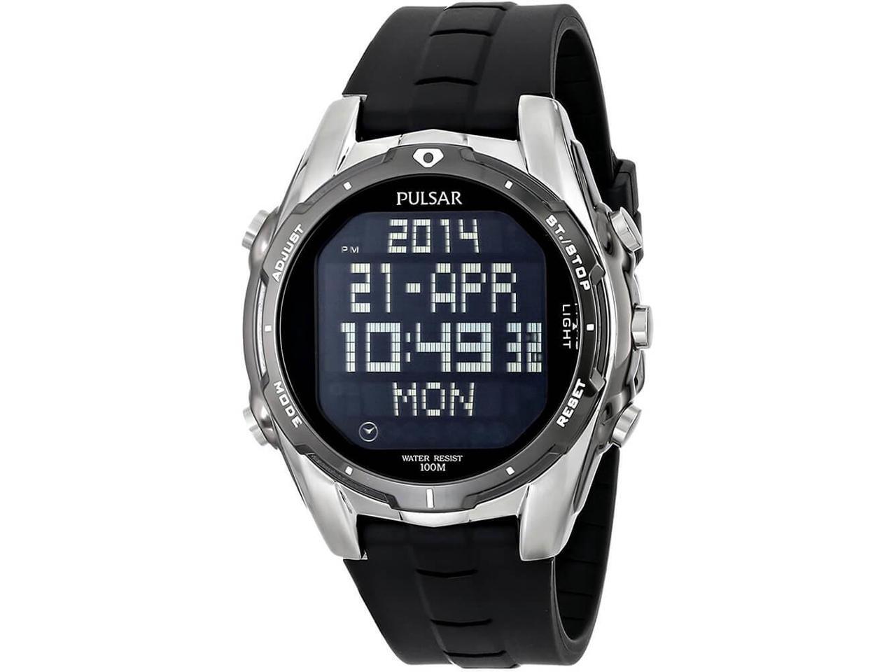 pulsar quartz alarm chronograph timer