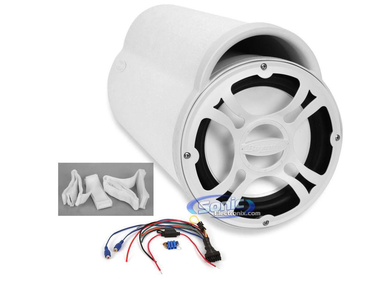 BAZOOKA MBTA8100 8" AMPLIFIED MARINE BASS TUBE 100W NEW