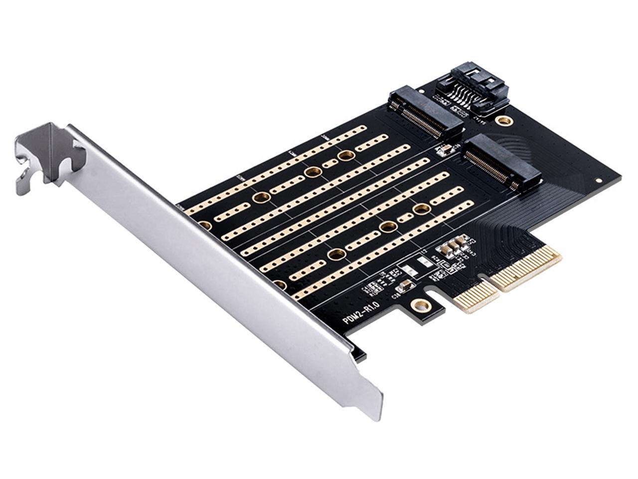 ORICO .2 PCIe Adapter NVe & SATA Dual Protocol, 2 NVe SSD to PCI-e .