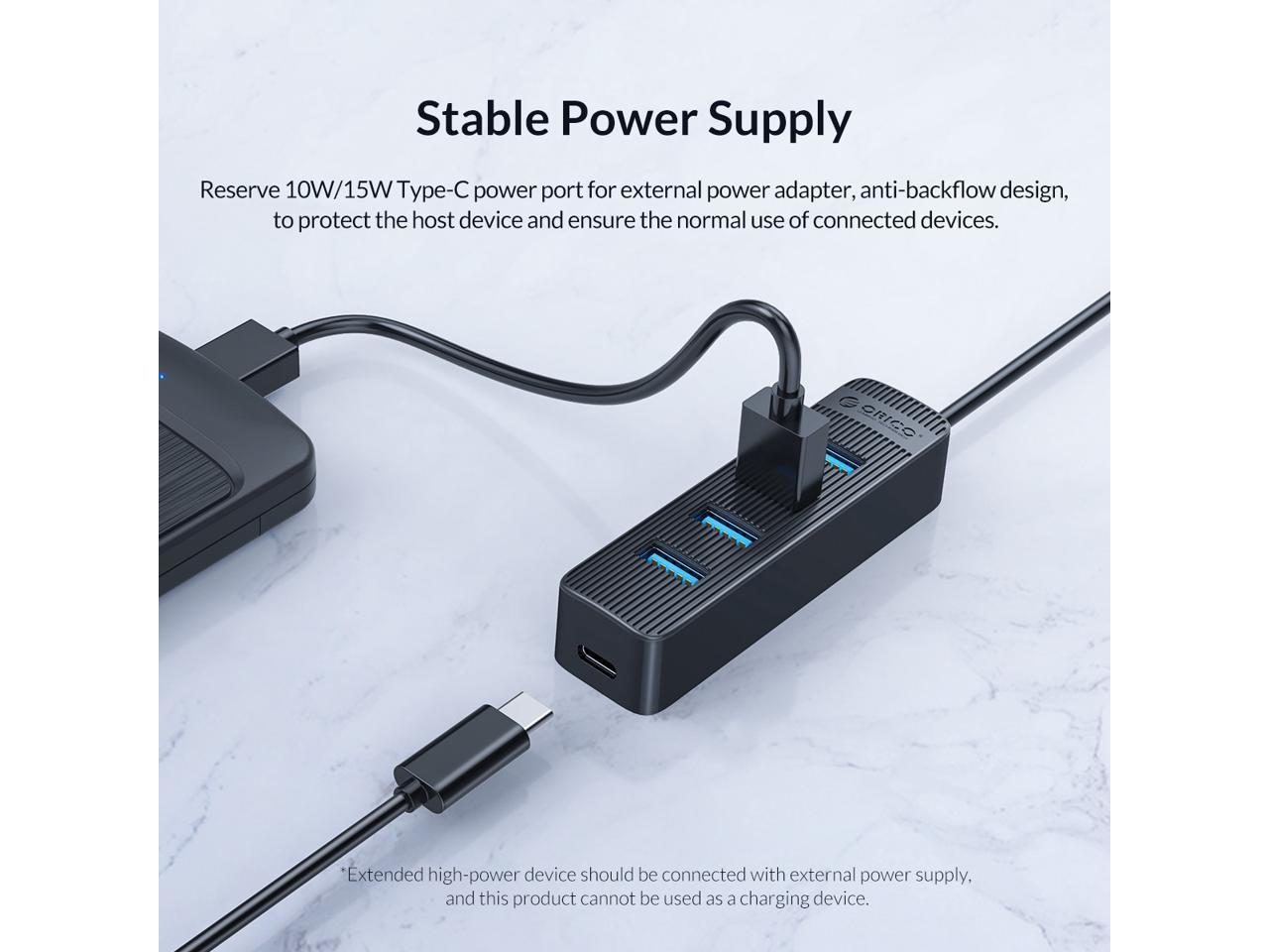 7 Port USB 3.0 HUB With Type C Power Supply Port, ORICO TWU3-7U USB HUB ...