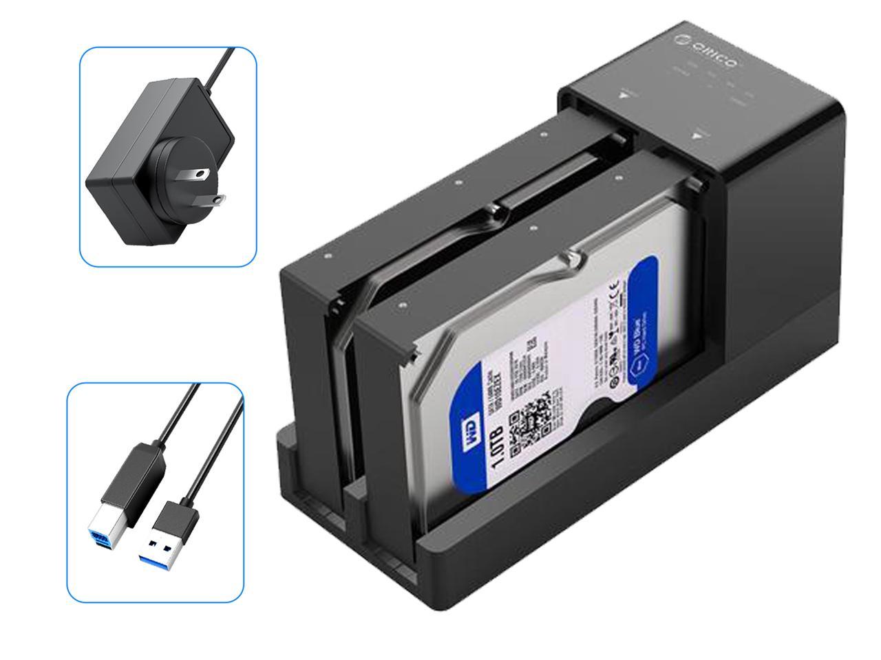 PINCHU 2.5 3.5 inch HDD SSD Docking Station USB3.0 to SATA External Hard Drive Enclosure Support 8 TB Drive Tool Free 6518US3