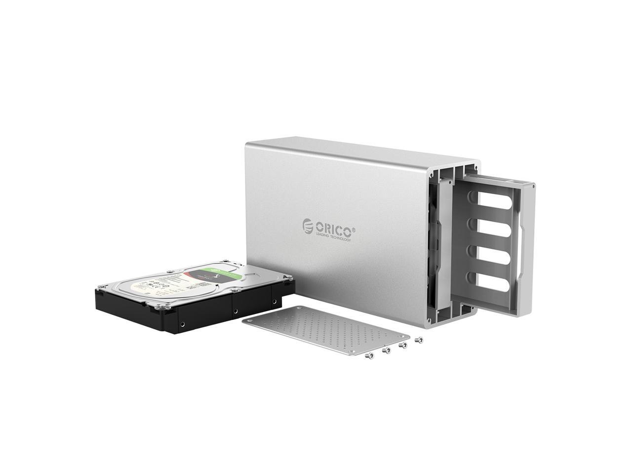 ORICO 2 Bay Hard Drive Enclosure 3.5inch TypeC to SATA Aluminum Alloy External HDD/SSD Storage