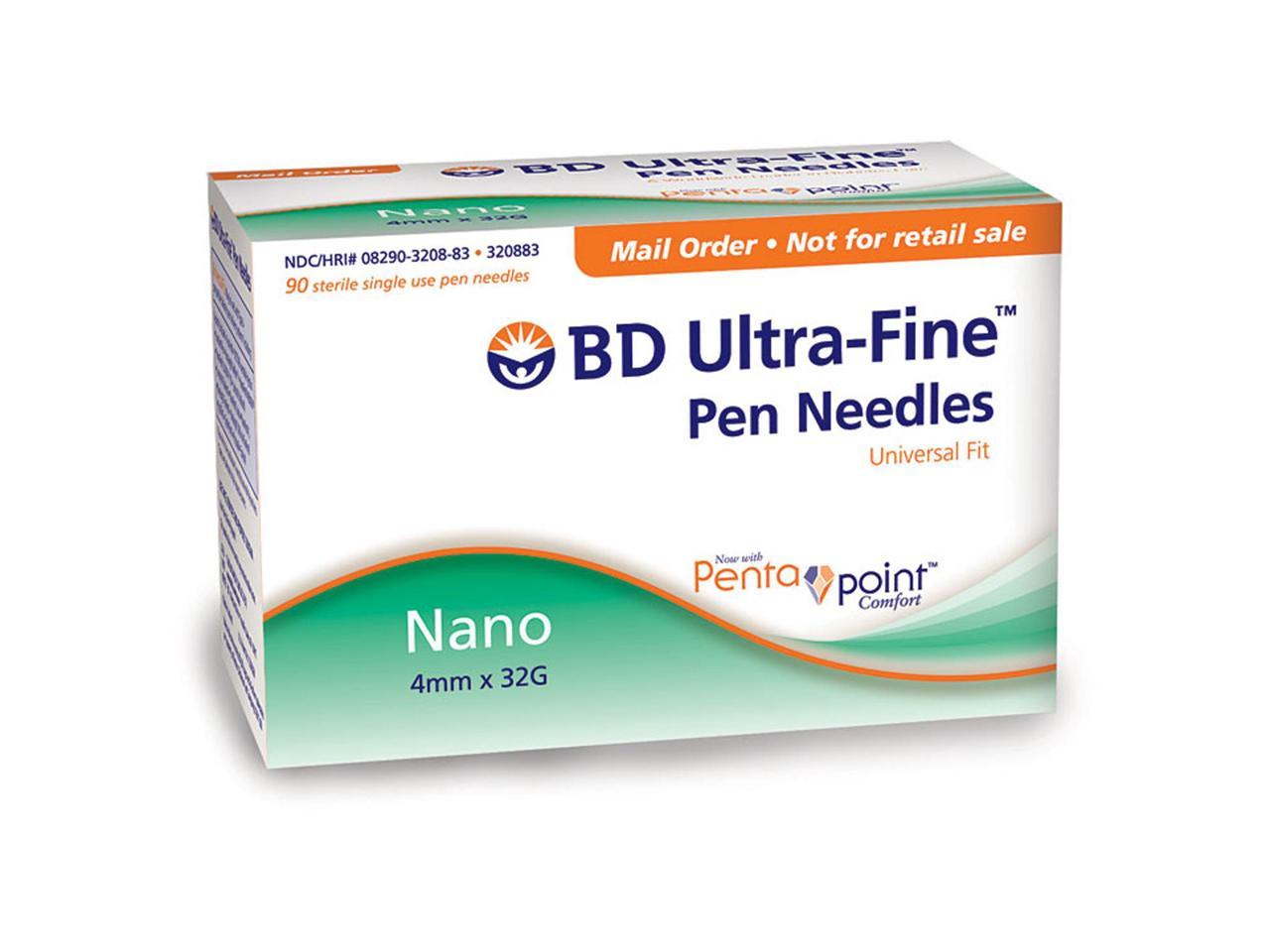 BD Nano Ultra Fine Pen Needles 32G 5 32 In 4mm 100 Ea Newegg Com   A1DW 1 20190116210711949 