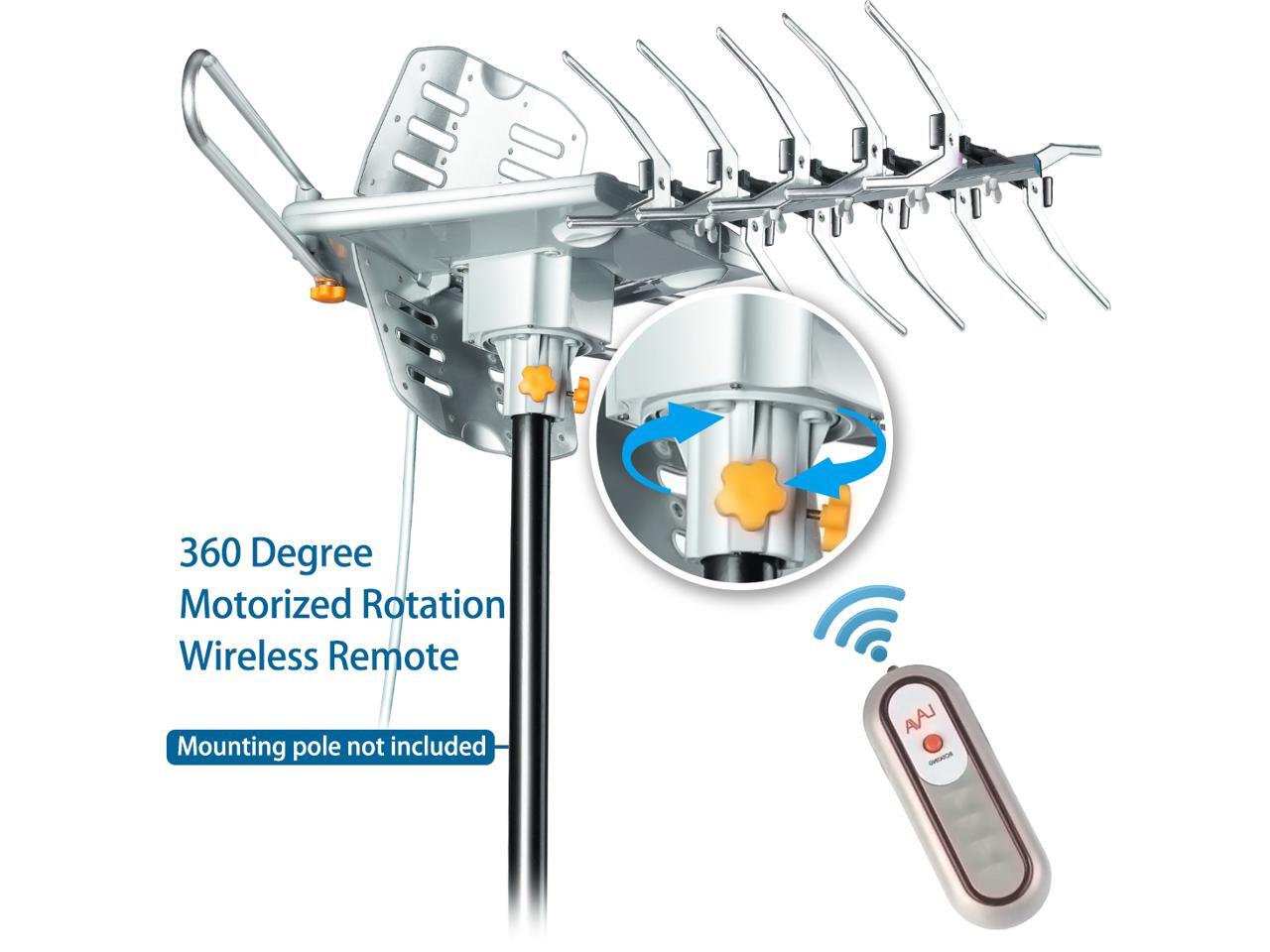 LAVA HD2605 [Newest 2020] Outdoor HD TV Antenna, Remote Controlled