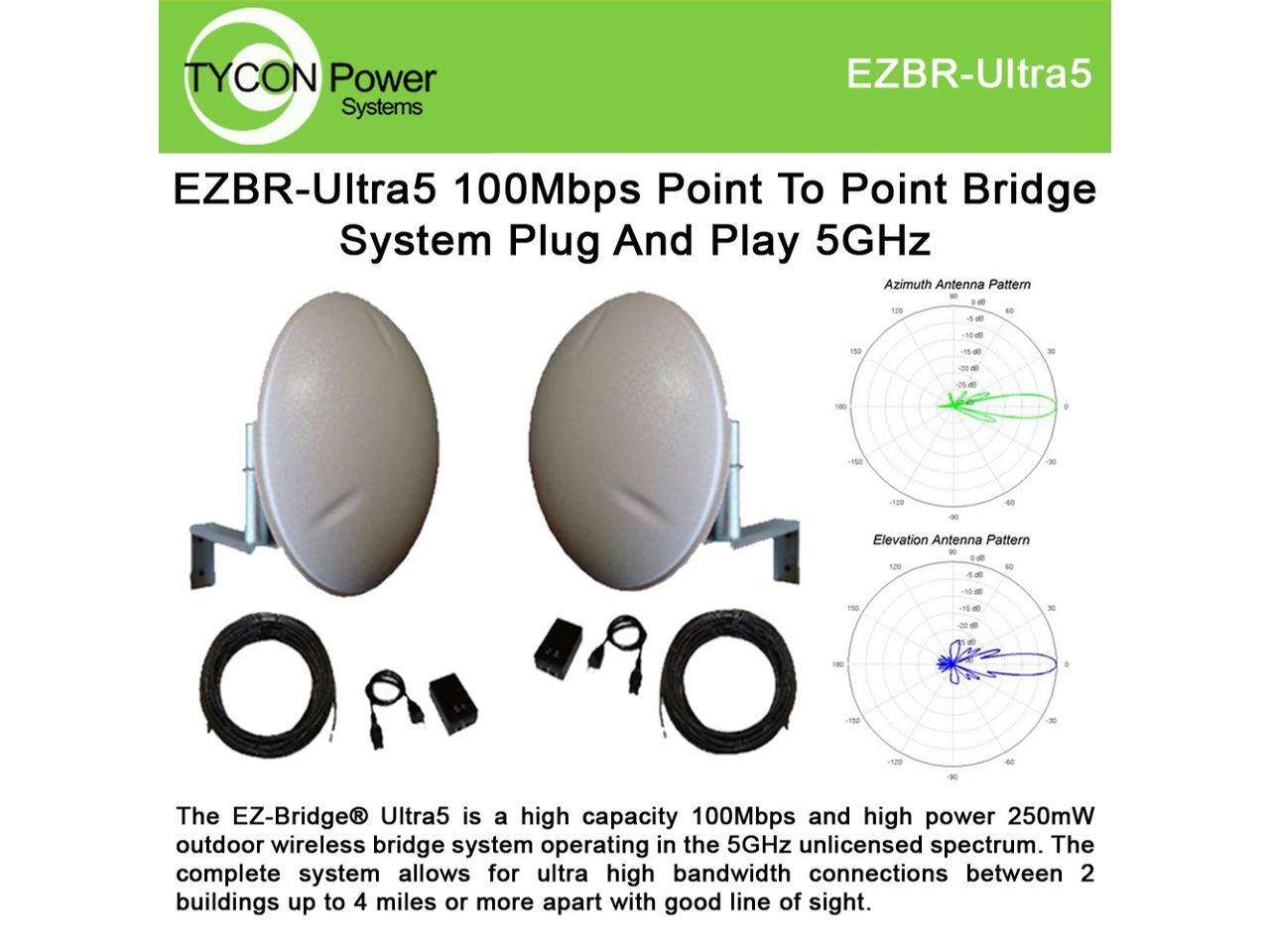 Used Very Good EZBridge Ultra5 EZBRULTRA5 IEEE 802.11n 300 Mbit/s