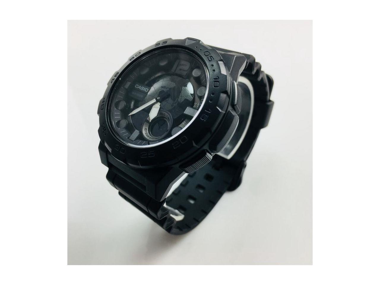 Casio Uomo Orologio Al Quarzo Con Quadrante 3D – Modello AEQ100W-1AV, Nero, Resistente 100m
