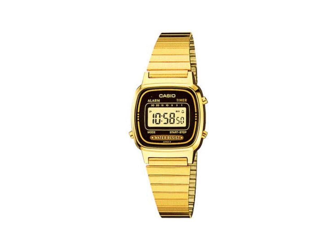 casio gold tone digital watch