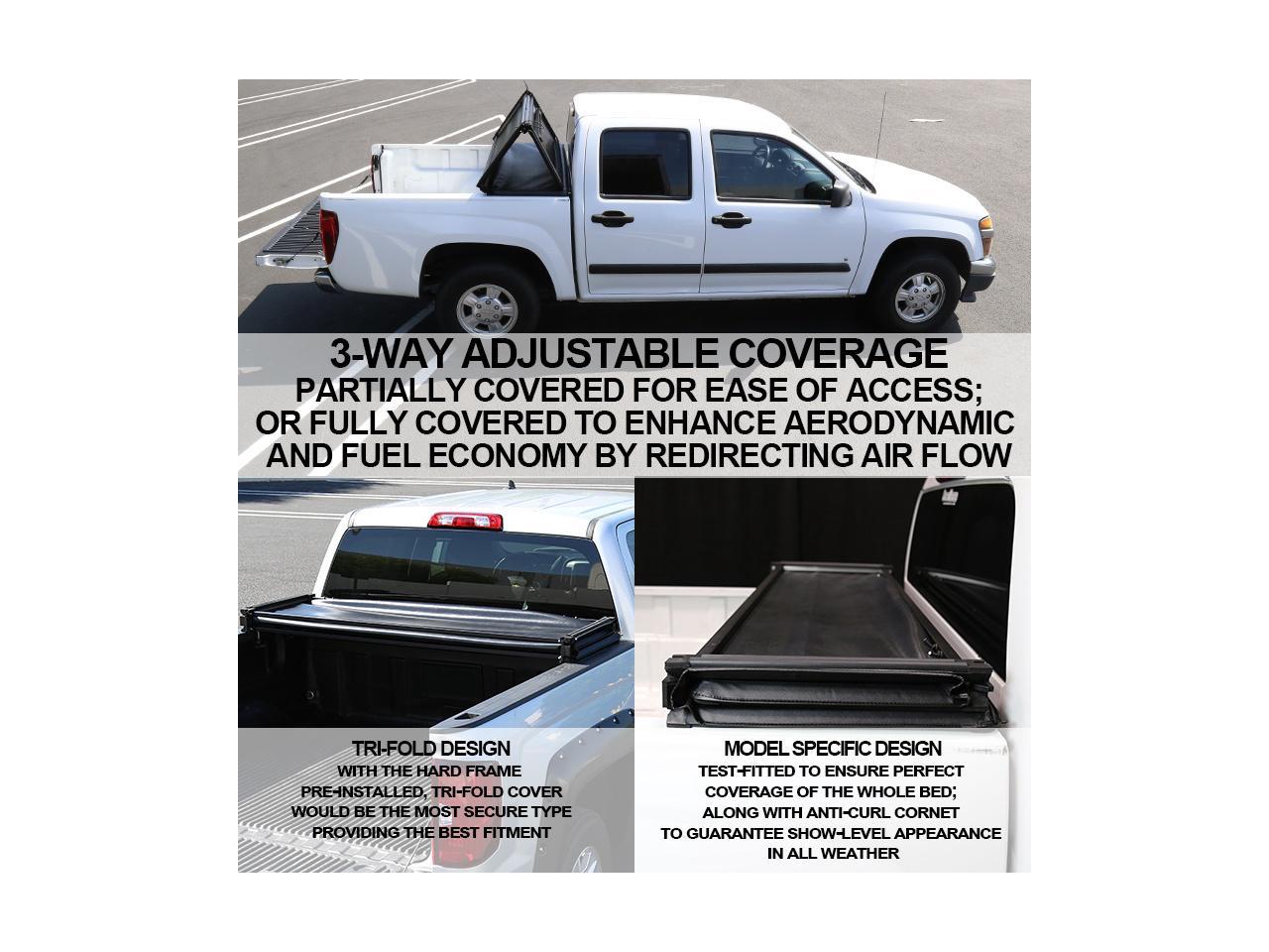 Spec D Tuning For 2005 2013 Toyota Tacoma 6ft Bed Tri Fold Tonneau Cover 2005 2006 2007 2008 2009 2010 2011 2012 2013 Newegg Com