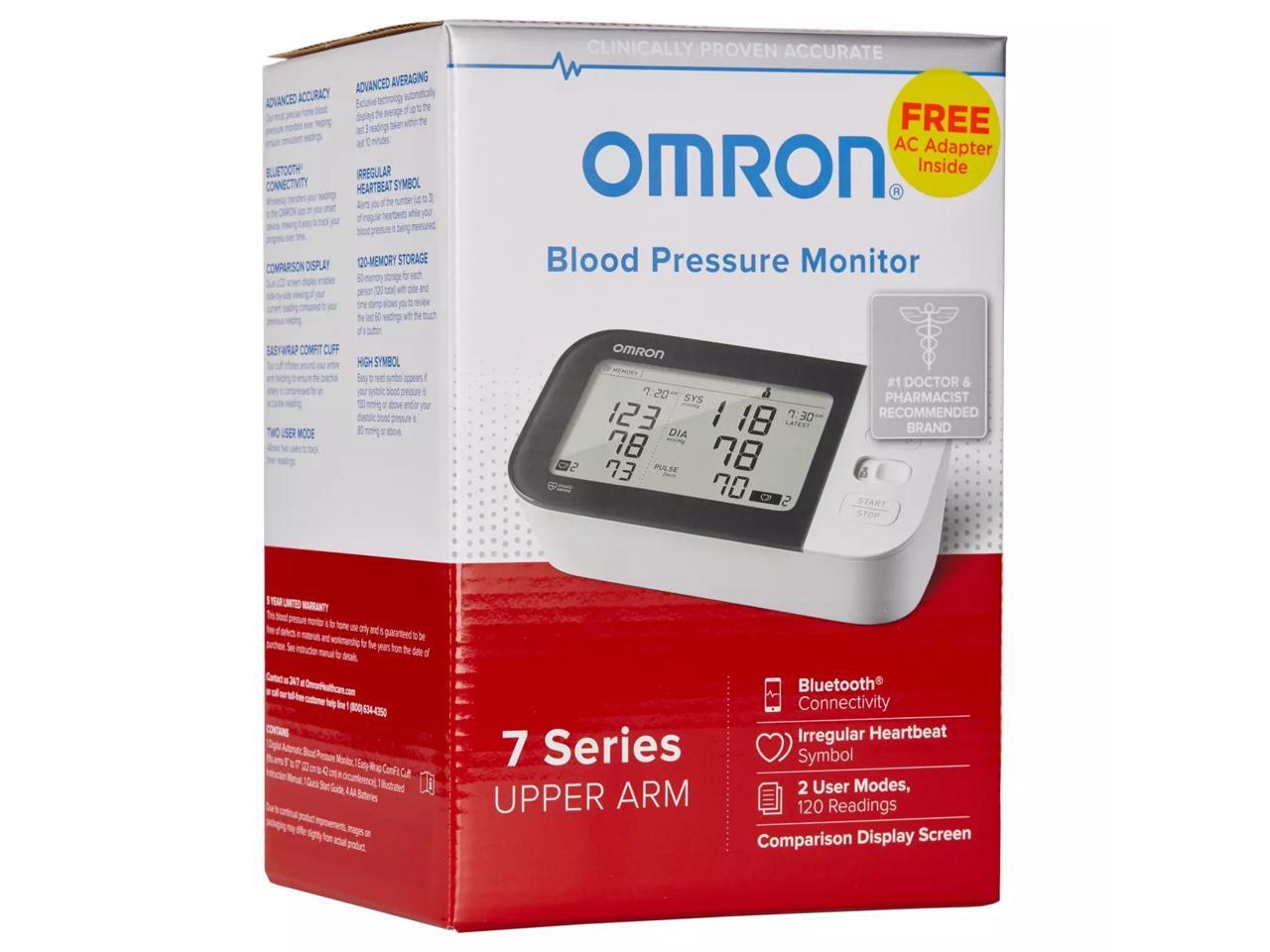 Omron 7 Series Wireless Upper Arm Home Blood Pressure Monitor BP7350 ...