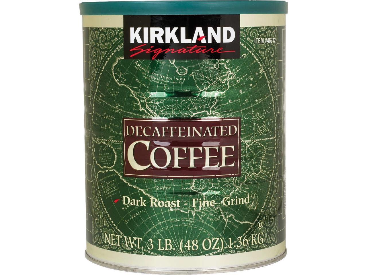 Kirkland Signature Decaffeinated Coffee Dark Roast 3 Lbs Newegg Com