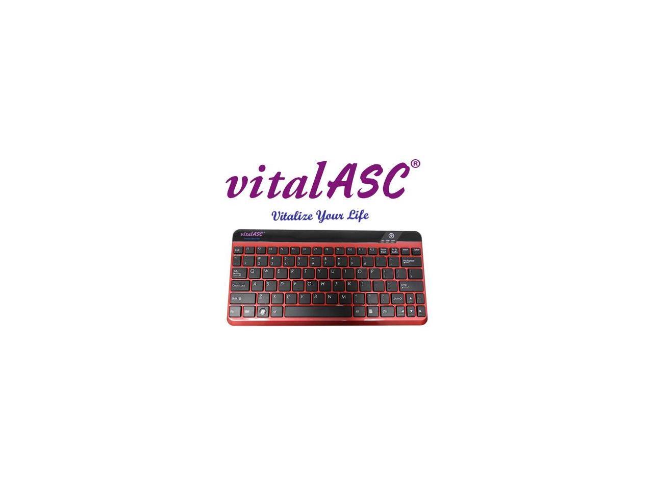 VitalASC iPad Windows Android Rechargeable Slim Bluetooth Keyboard