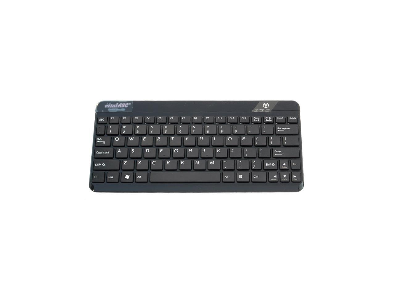 VitalASC 10KA iPad Windows Android Rechargeable Slim Bluetooth Keyboard