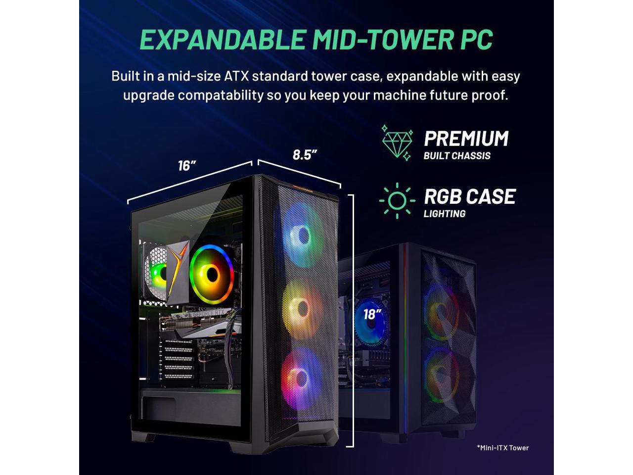 Skytech Chronos Gaming PC Desktop INTEL Core i5 12400F 2.5 GHz, NVIDIA