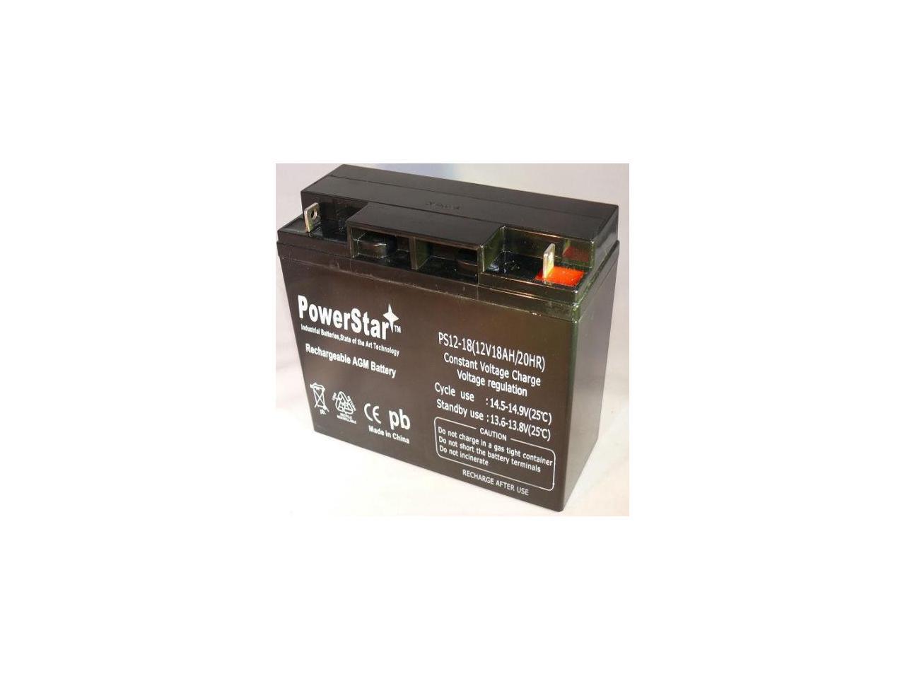 12v 18ah Sealed Lead Acid Battery Replacement For Fm12180 - Newegg.com