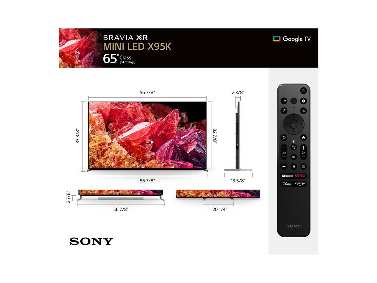 Sony XR75X95K 75" BRAVIA 4K HDR Mini LED Smart TV with Google TV (2022)