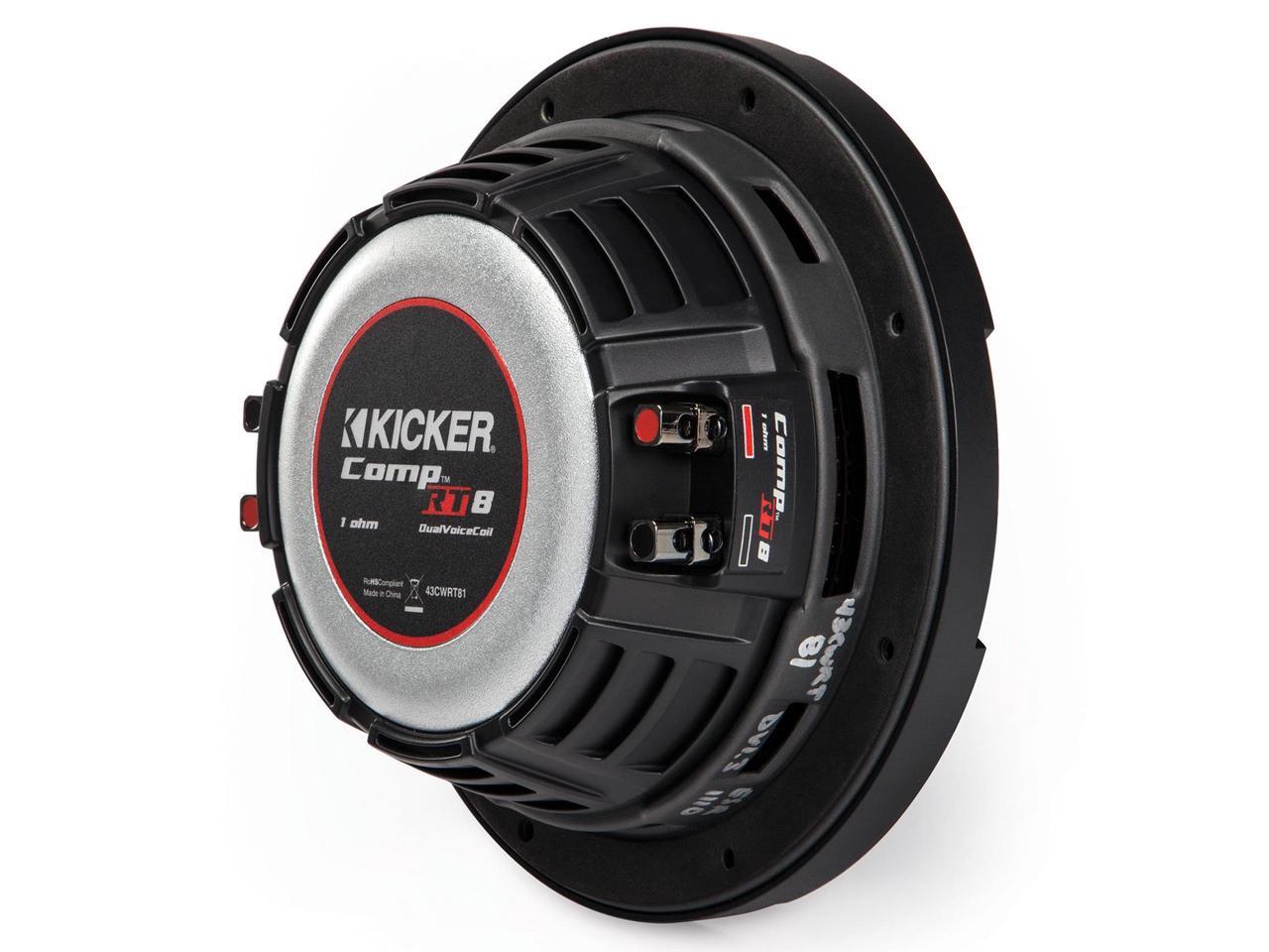 Kicker CompRT 8" 1Ohm Subwoofer