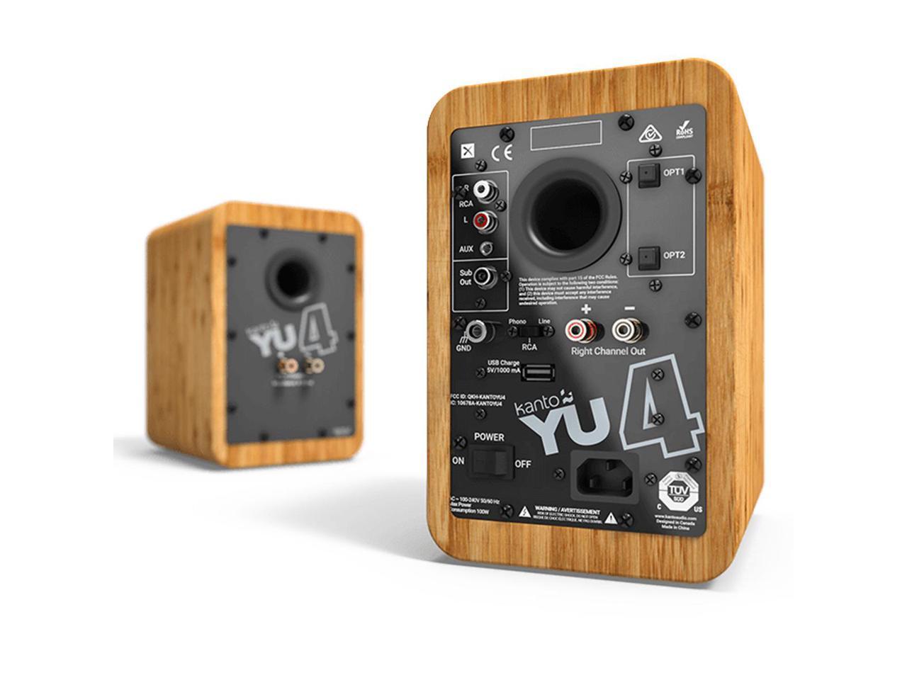 Kanto YU4 Powered Bookshelf Speakers with BuiltIn Bluetooth Pair