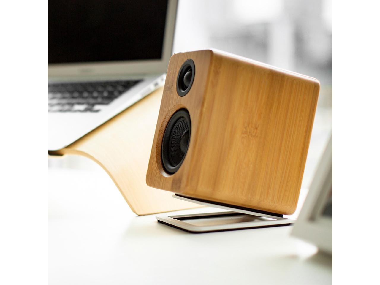 Kanto S2 Desktop Speaker Stands for Small Speakers, White