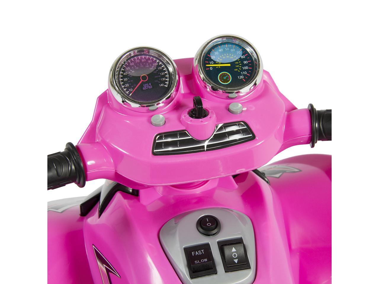 best choice products kids atv quad 4 wheeler ride on with 12v battery
