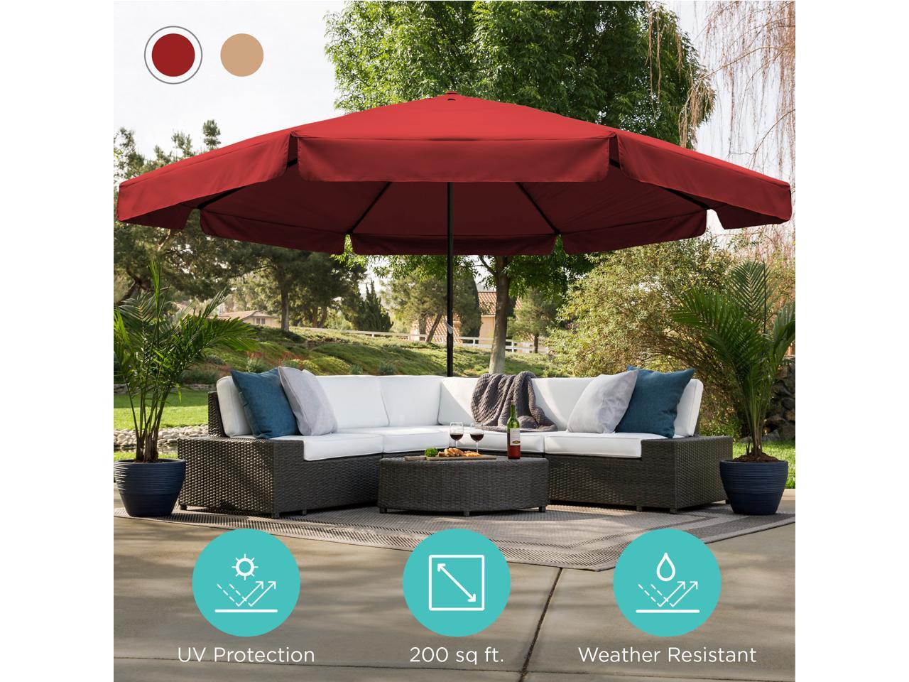 28 Burgundy Patio Umbrella Canopy Design