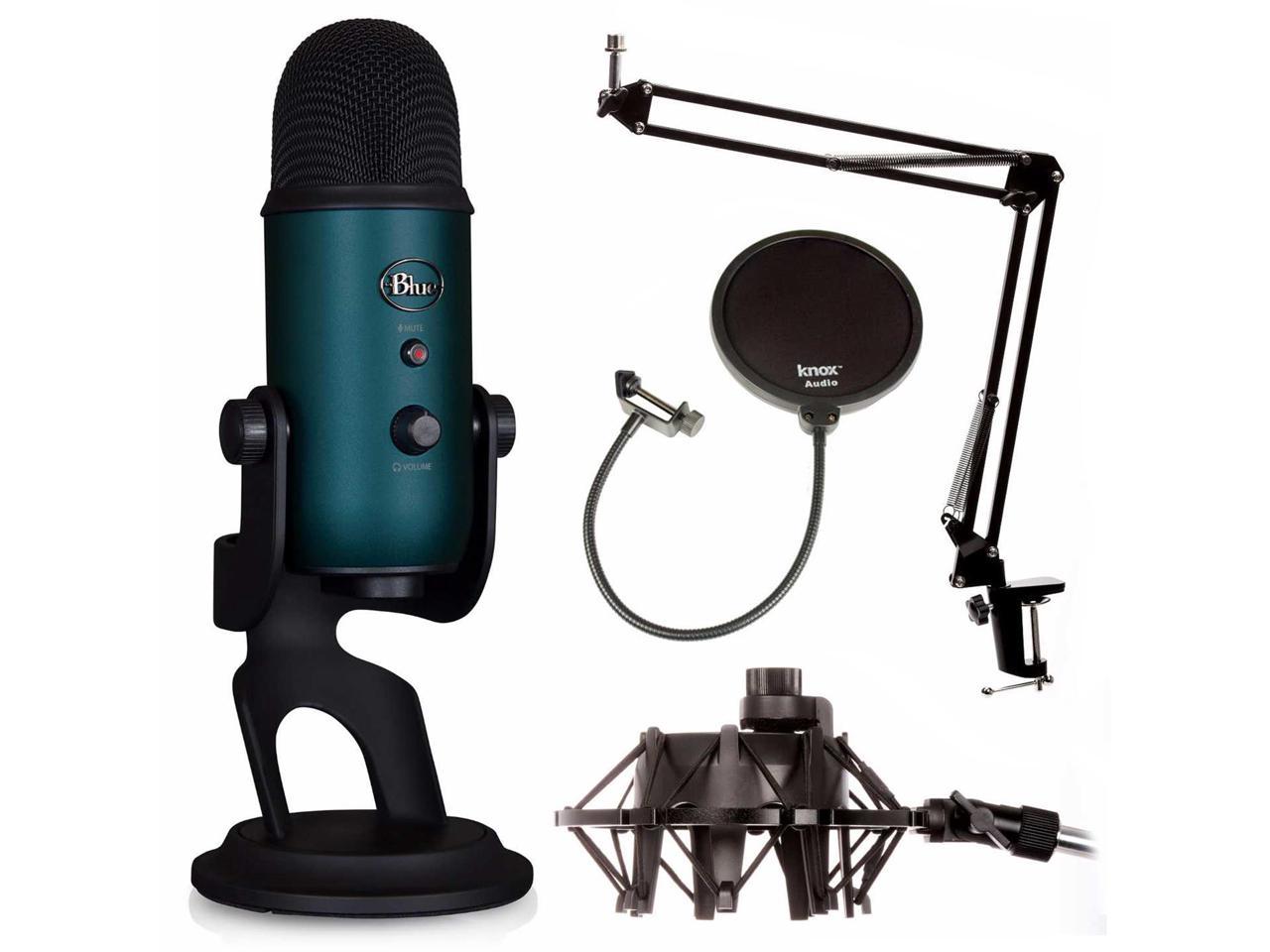 Blue Microphones Teal with Knox Boom Arm, Shock Mount Pop filter - Newegg.com