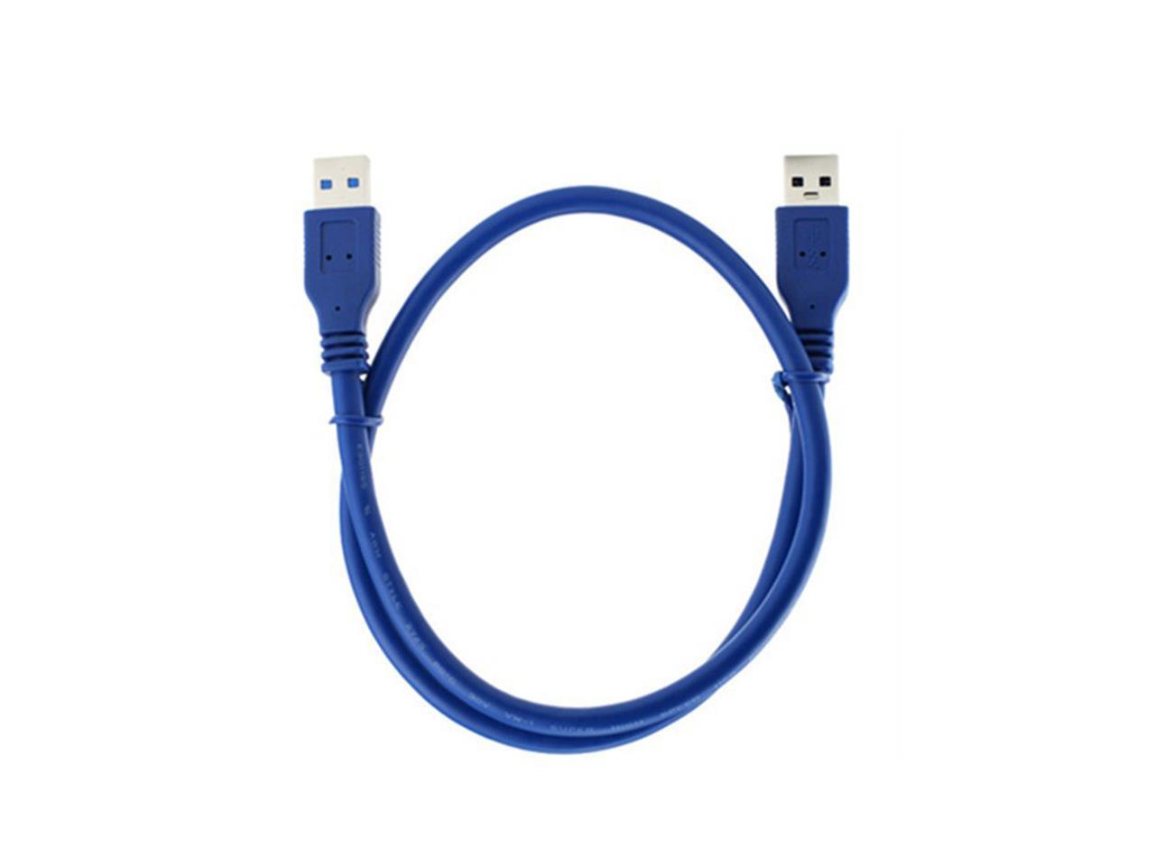 High Speed Blue USB 3.0 A type Male to Male USB Extension Cable AM TO ...
