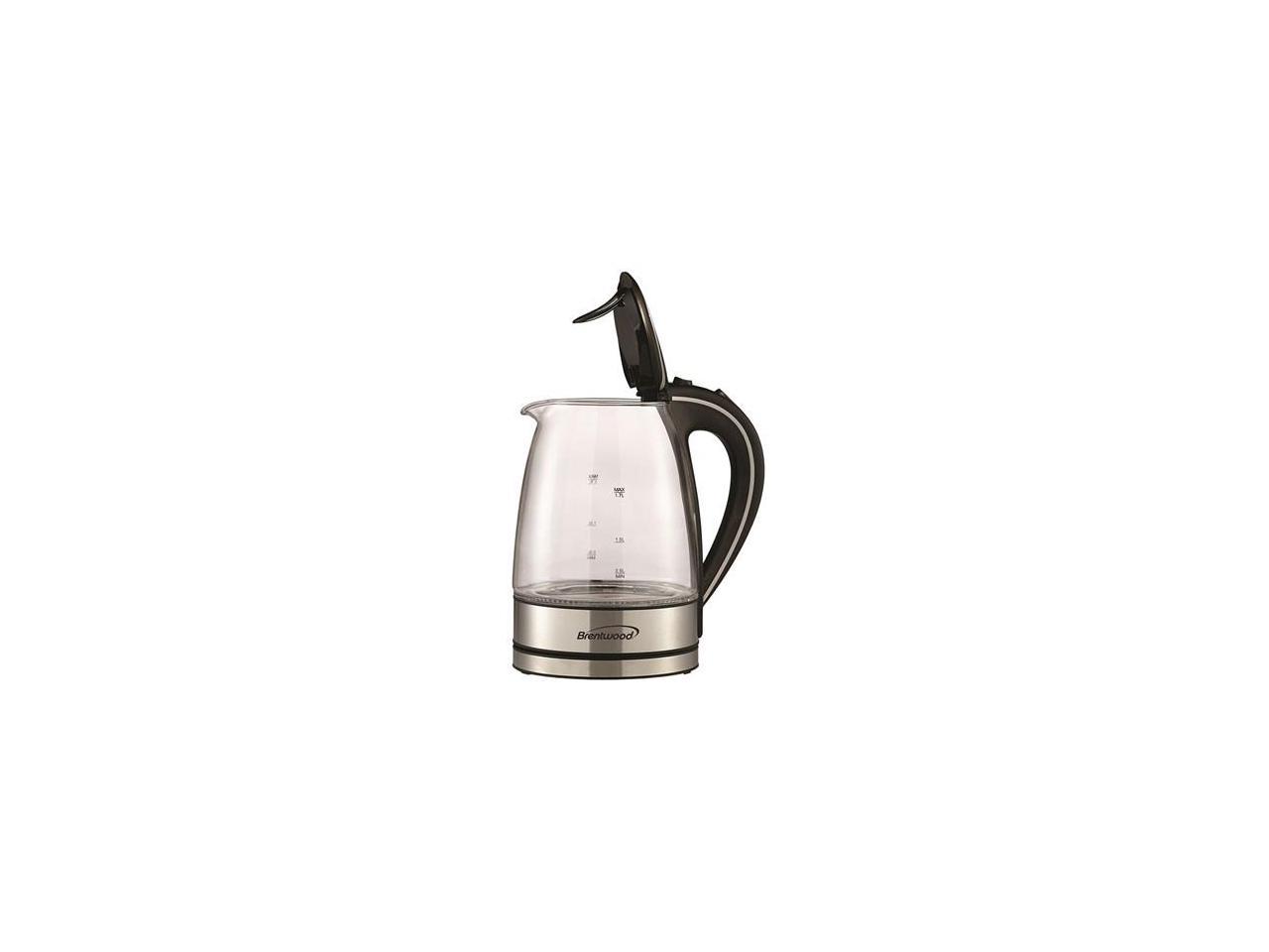 Brentwood Borosilicate Glass Tea Kettle Kt 1900bk 1 7l Cordless Glass Electric Kettle Black