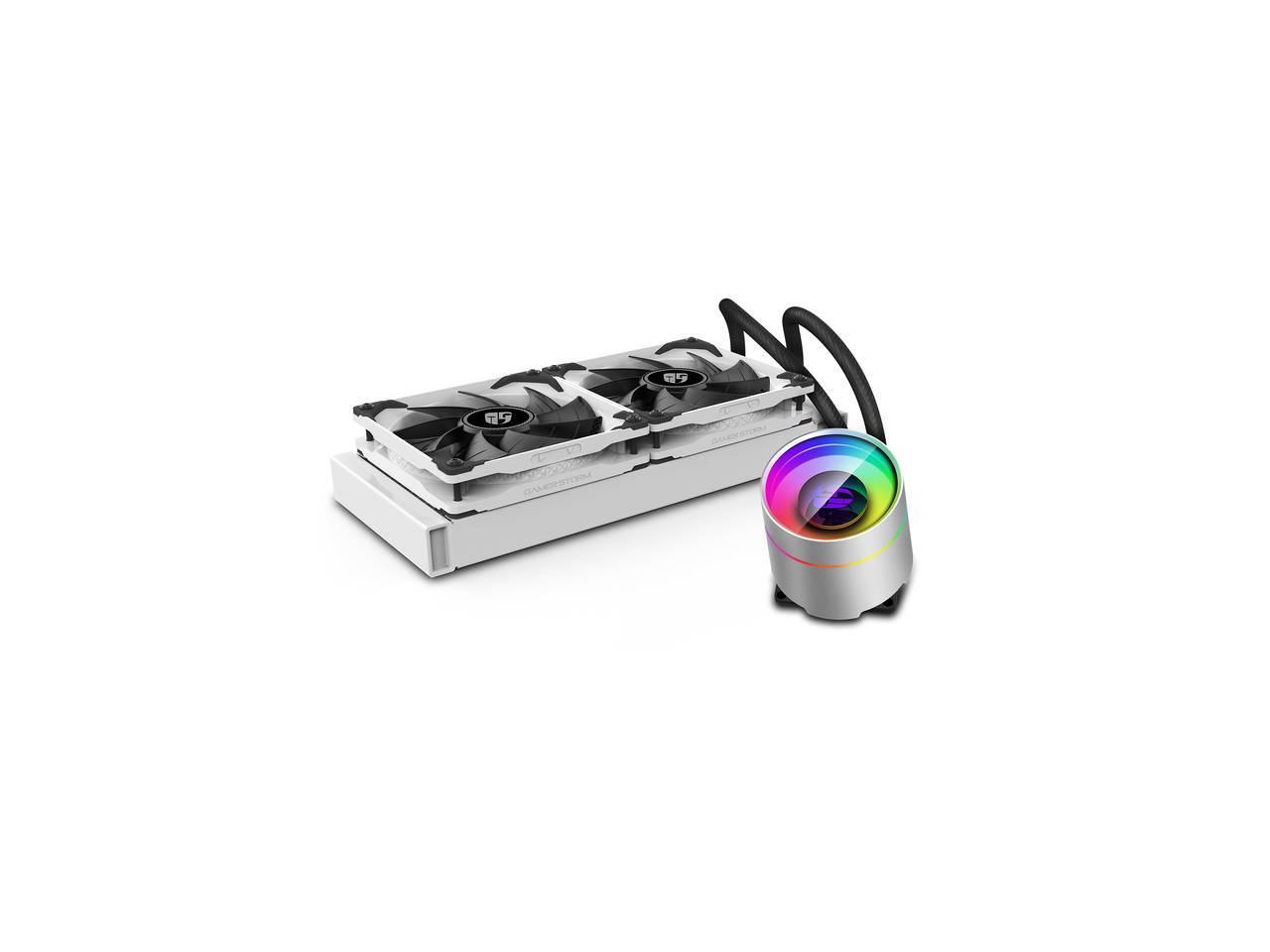 DEEPCOOL AIO Liquid CPU Cooler, AntiLeak Technology Inside, Sync RGB Waterblock and Fans with