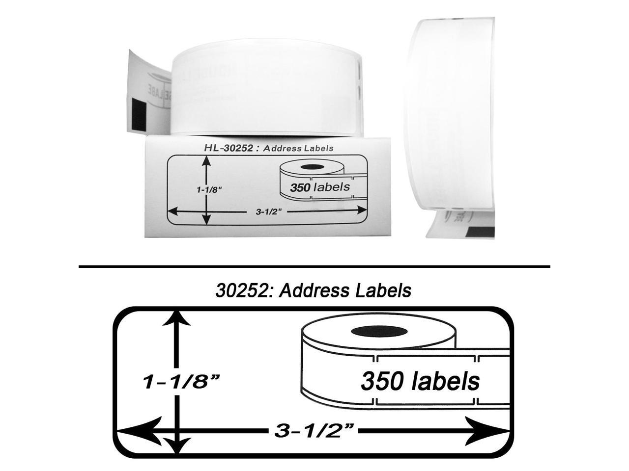 30252 Address Labels (11/8" x 31/2") BPA Free