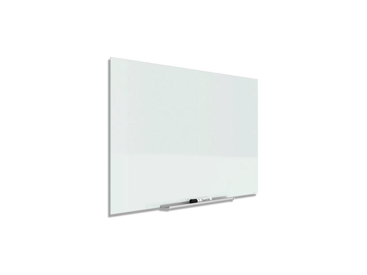 Quartet InvisaMount Glass Marker Board Frameless 74" x 42" White