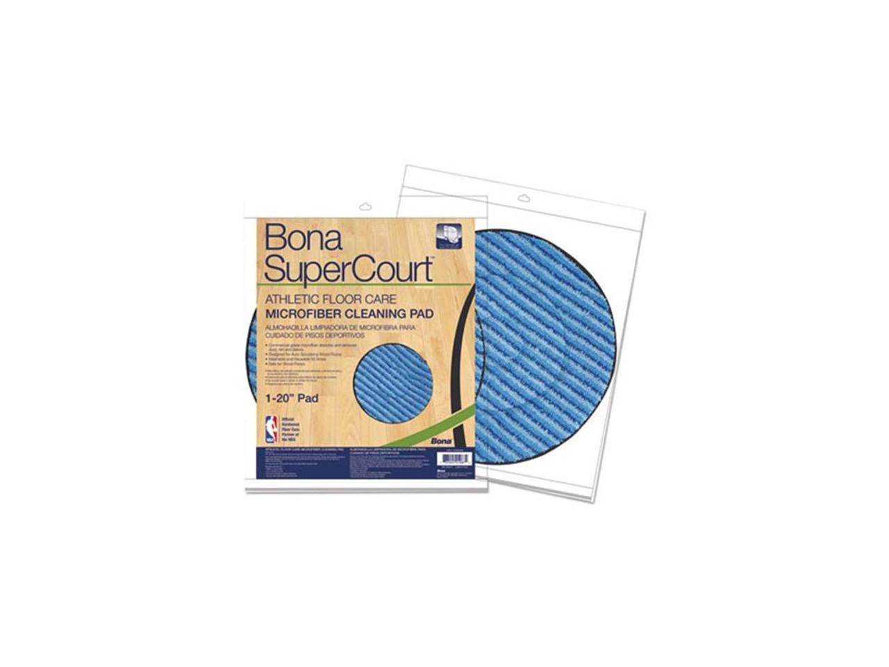 20 Diameter Light/Dark Blue Bona AX0003502 Super Court Athletic Floor Care Microfiber Cleaning Pad