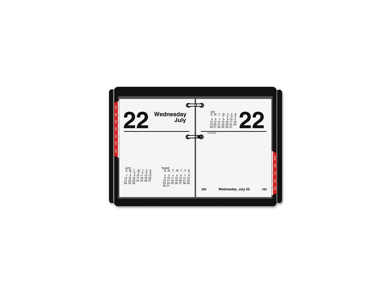 ATAGLANCE E91950 Compact Desk Calendar Refill, 3 X 3 3/4, White