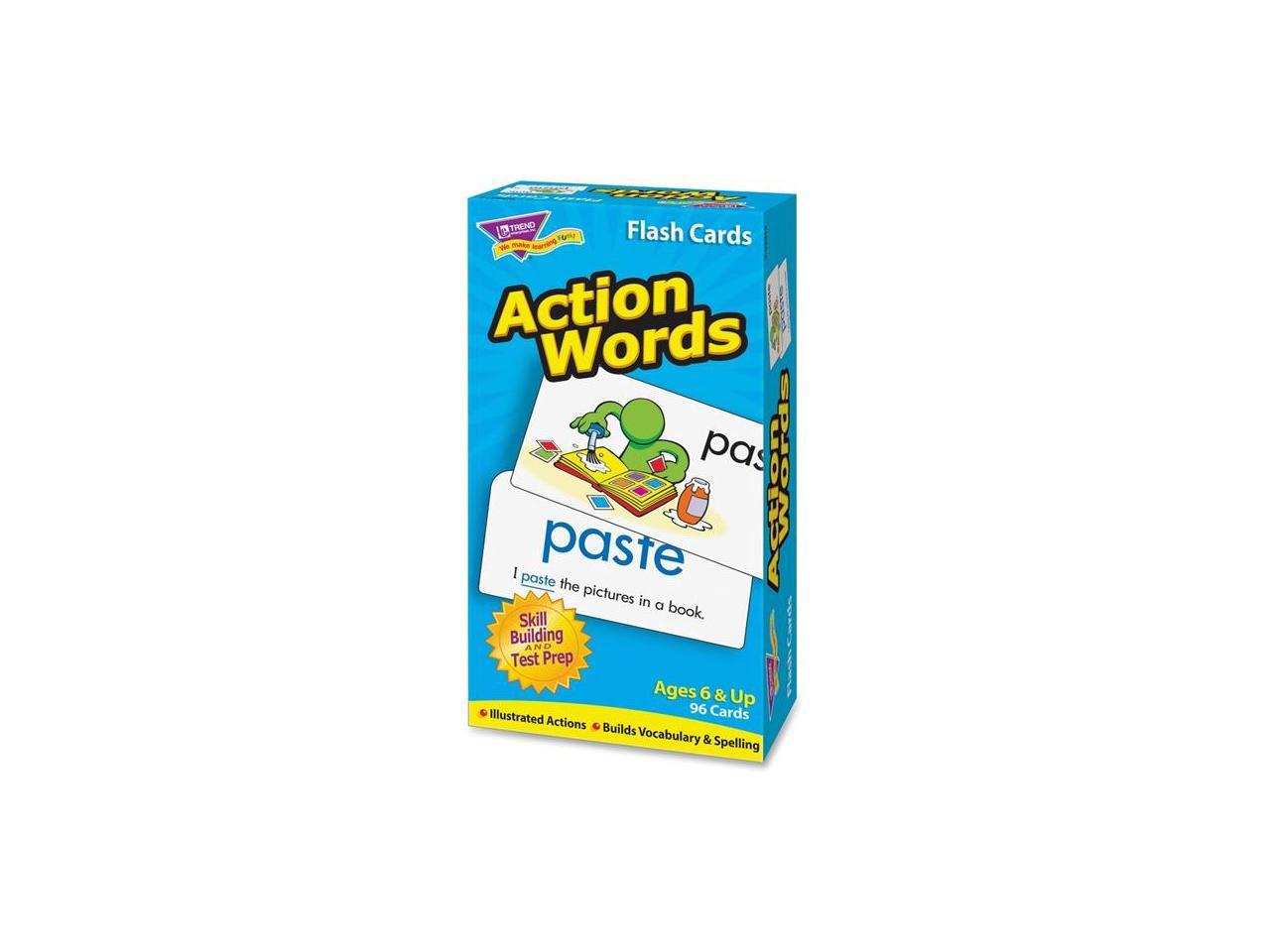 TREND FLASH CARDS ACTION WORDS 96/BOX - Newegg.com Trend flash cards action words 96/box - newegg.com