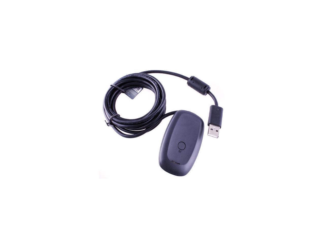 Black Pc Wireless Controller Gaming Receiver Adapter For Microsoft Xbox 360 Newegg Com