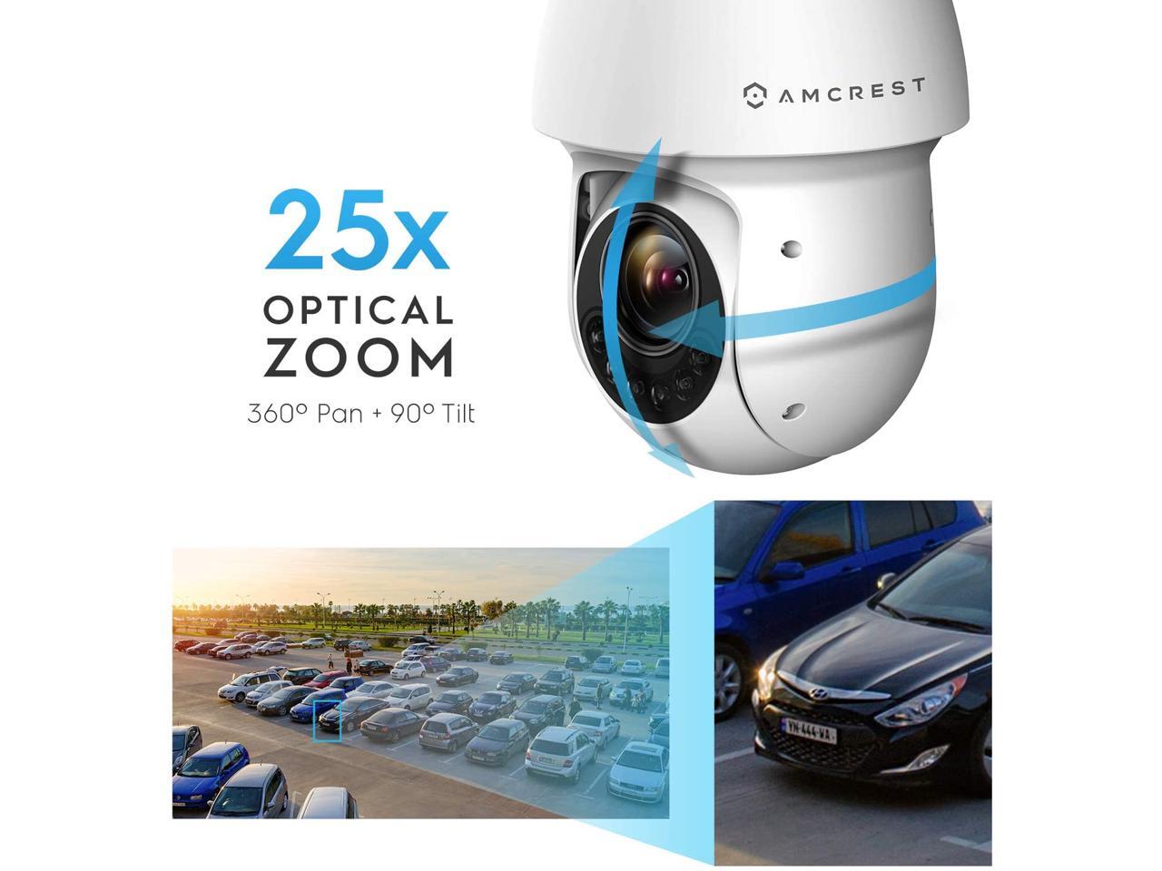 Amcrest 4MP AI PTZ POE IP Camera Pan Tilt Zoom (Optical 25x Motorized Zoom) Speed Dome, Human