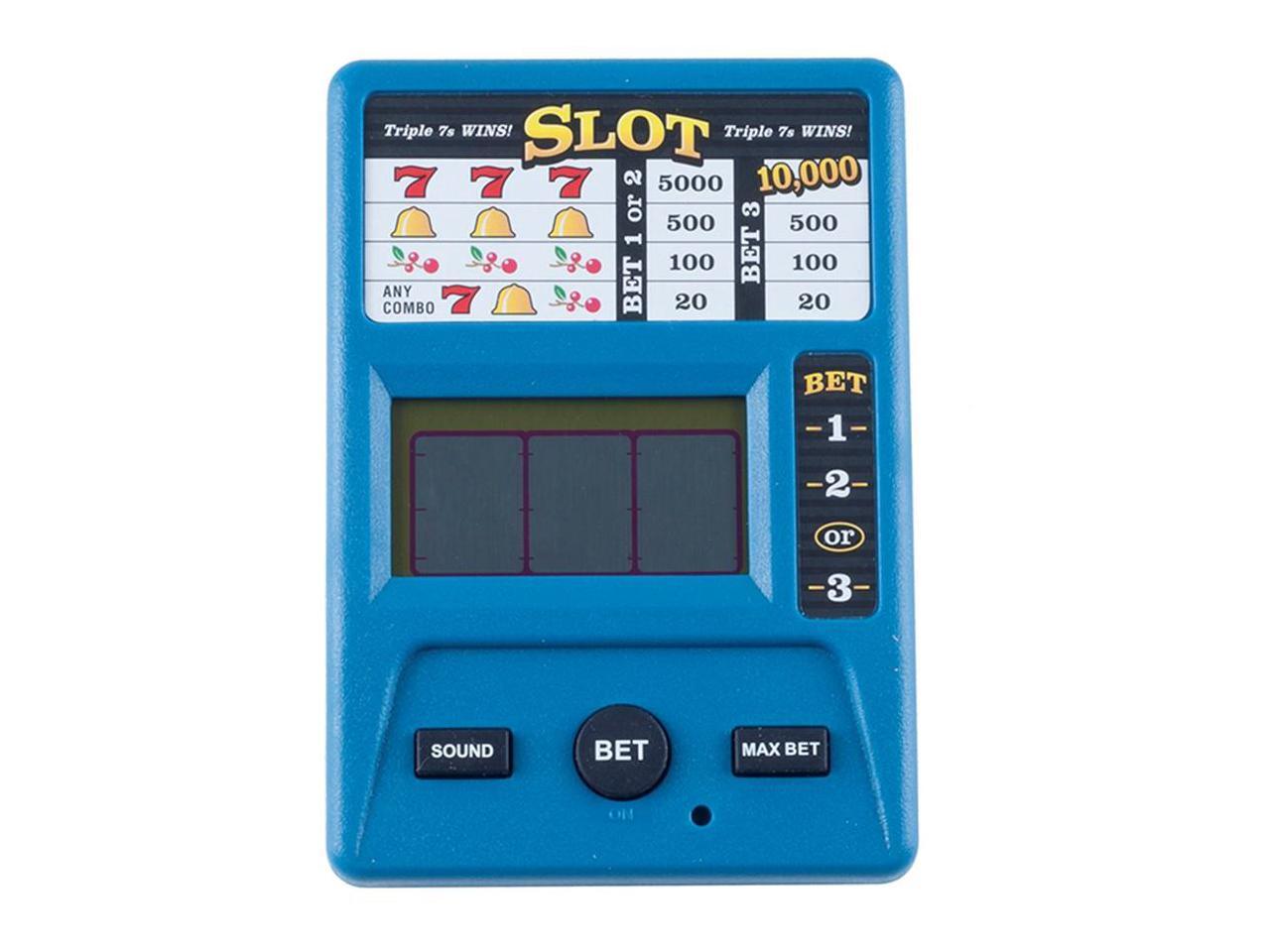Trademark Poker Electronic Handheld Slot Machine Game Newegg