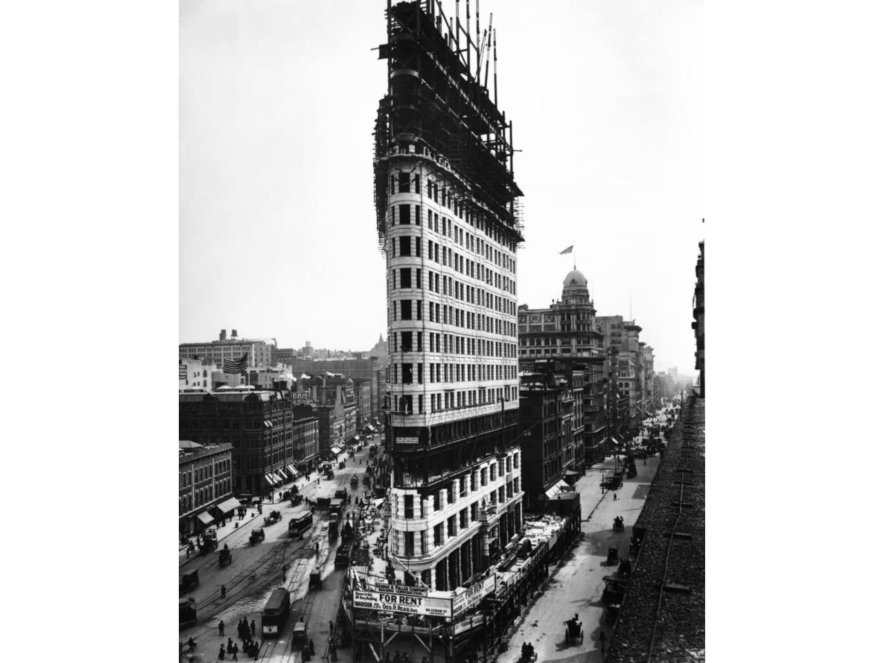 Nyc Flatiron Building Construction 1901 Poster Print By Science Source 18 X 24 Newegg Com