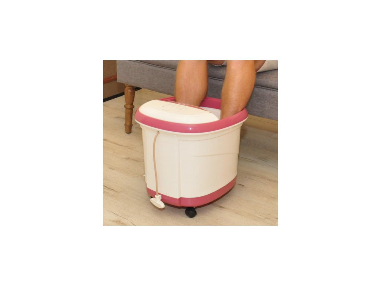 Carepeutic Motorized WaterJet Foot and Leg Spa Bath Massager, Purple/White