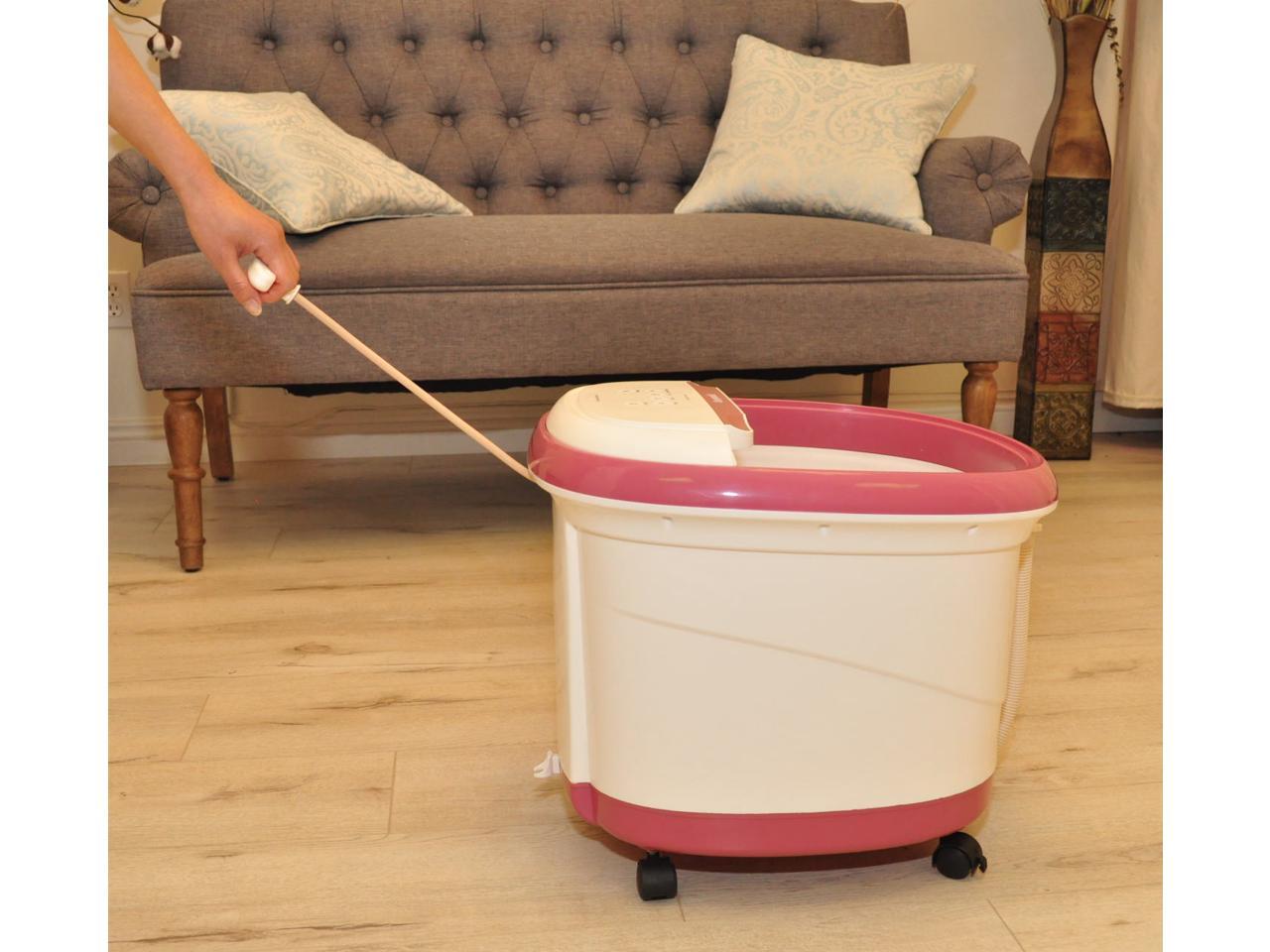 Carepeutic Motorized WaterJet Foot and Leg Spa Bath Massager, Purple/White