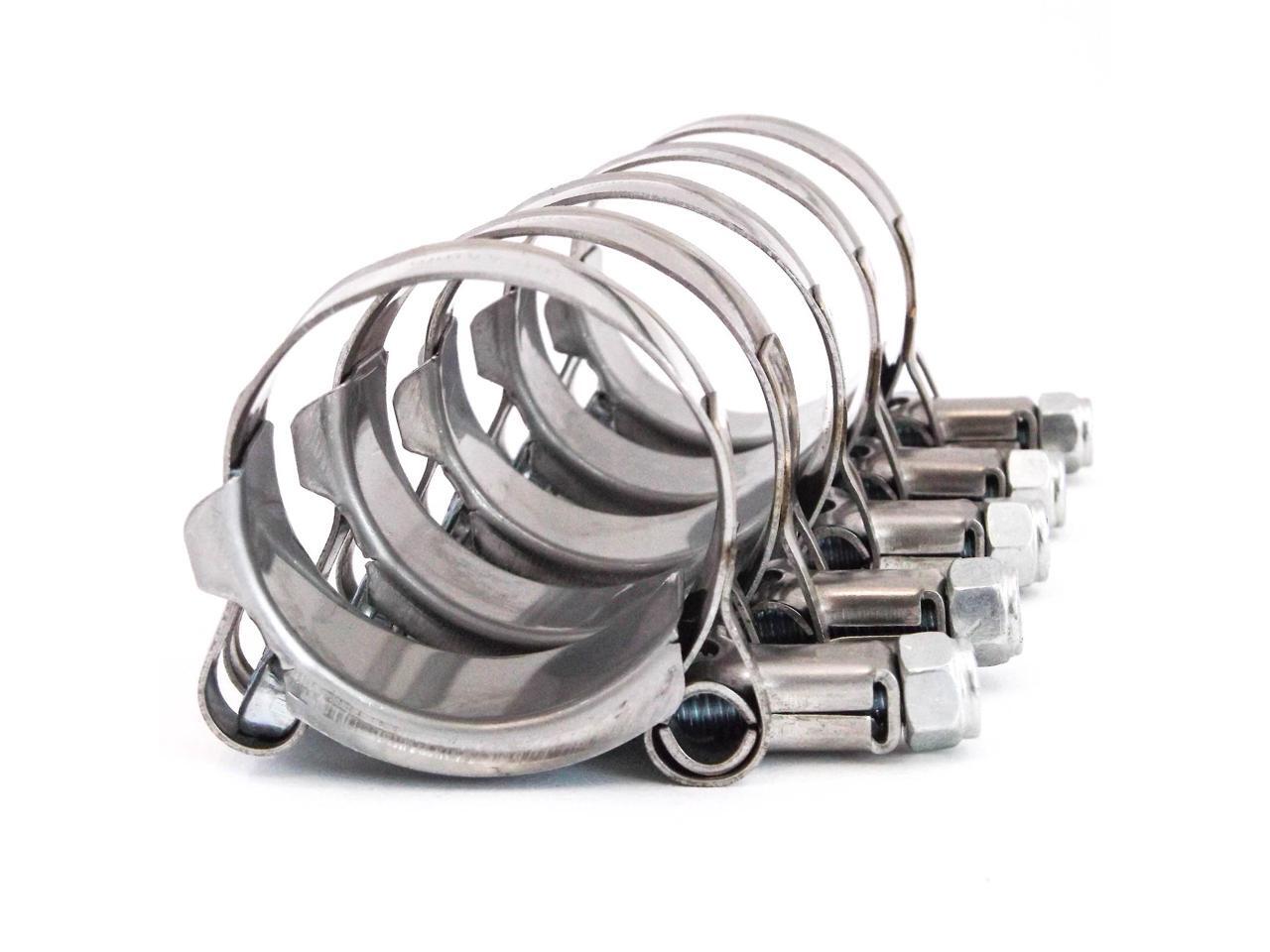 Red Hound Auto 4 Premium 304 Stainless Steel T-Bolt Turbo Silicone Hose Clamps 1.5 Inches 38-44mm Red Hound Auto 4 Premium 304 Stainless Steel T-Bolt Turbo Silicone Hose Clamps 1.5 Inches 38-44mm