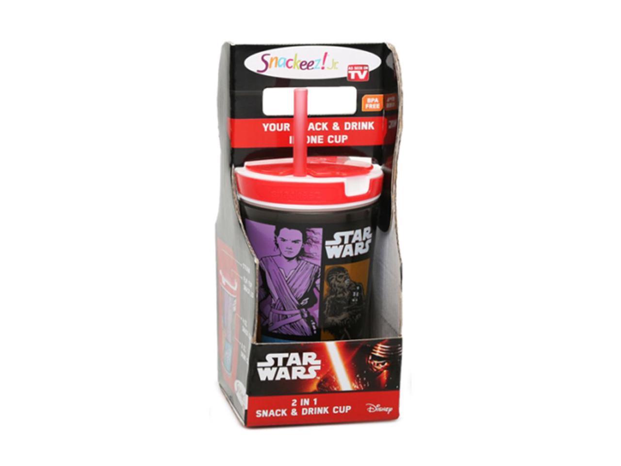 Darth Vader Snackeez Jr Disney Star Wars 2 in 1 Snack & Drink Cup 8oz Brand New 